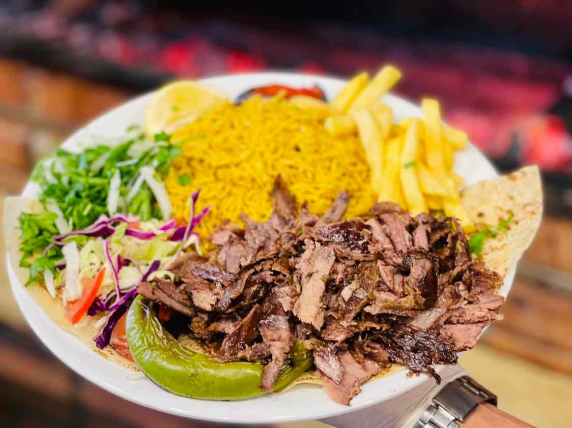 وجبة شاورما لحم