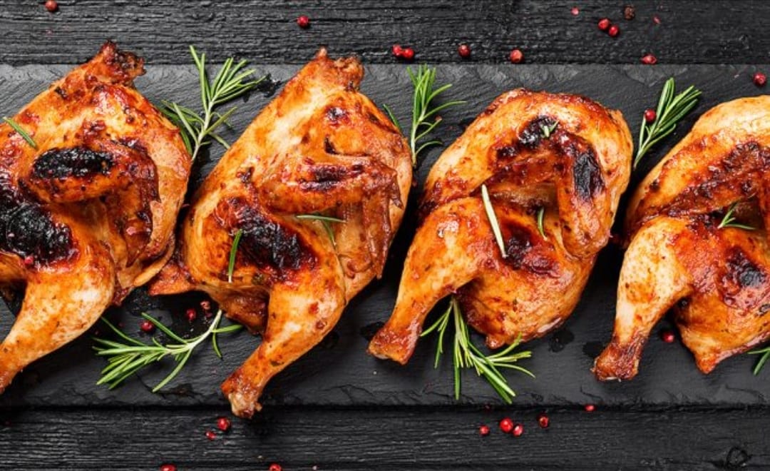 نص دجاج مشوي