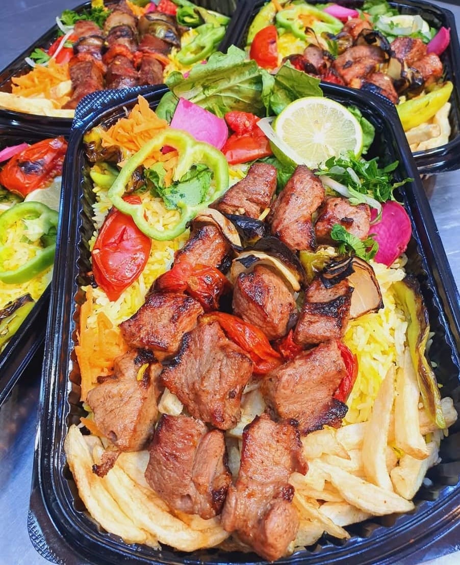 وجبة شيش لحم خروف