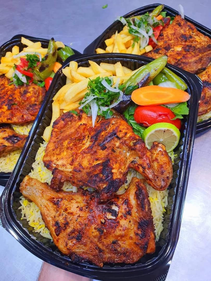 نص دجاجة مشوية
