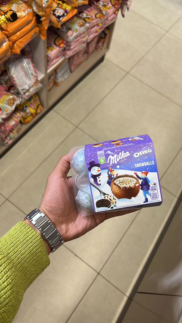 ميلكا اوريو شوكولاتة كرات الثلج ❄️