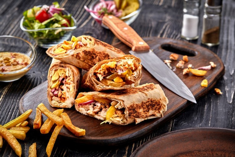 شاورما عربى دجاج حجم صغير 